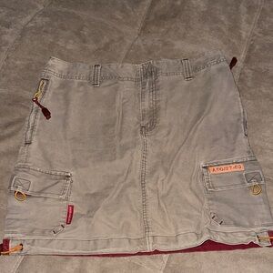 American Eagle Outfitters Gray Mini Cargo Skirt